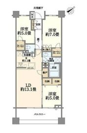 ジェイグランディア日吉 4階 間取り図