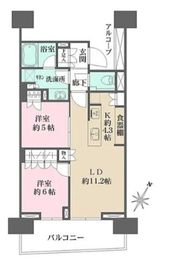HARUMI FLAG SUN VILLAGE (晴海フラッグ サンヴィレッジ) 10階 間取り図
