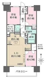 猿江恩賜公園レジデンス 10階 間取り図