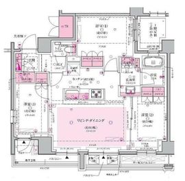 クレヴィア小杉御殿町 3階 間取り図
