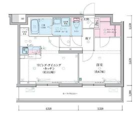 ジェノヴィア桜上水スカイガーデン 502 間取り図