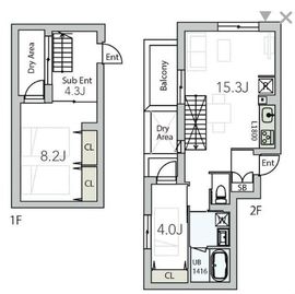 GranDuo西荻窪2 204 間取り図