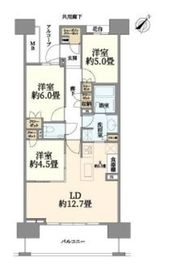 HARUMI FLAG SUN VILLAGE (晴海フラッグ サンヴィレッジ) 17階 間取り図