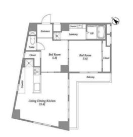 PATH中目黒due 201 間取り図