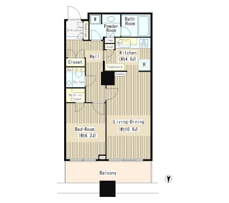 白金タワー 3階 間取り図