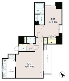 フルール田町 1001 間取り図