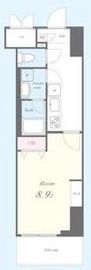 ラフィシア関内 819 間取り図