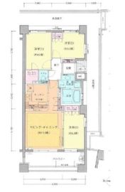 プラウド横濱鶴見 7階 間取り図