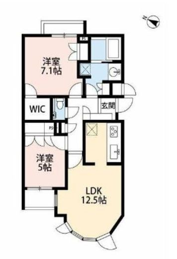 サンウッド杉並和田フラッツ 2階 間取り図
