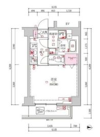 ベルシード新大橋 4階 間取り図