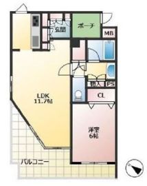 赤羽真正寺坂ハイム 4階 間取り図