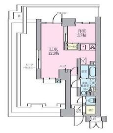ルネサンスコート錦糸町Ⅱ 1202 間取り図