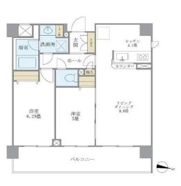 プレミアコンフォート高井戸 413 間取り図