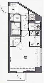 プライムアーバン麻布十番 204 間取り図