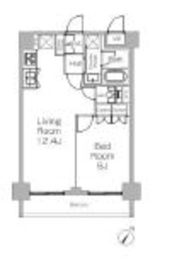 プラウドフラット三軒茶屋Ⅱ 406 間取り図