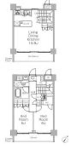 プラウドフラット三軒茶屋Ⅱ 507 間取り図