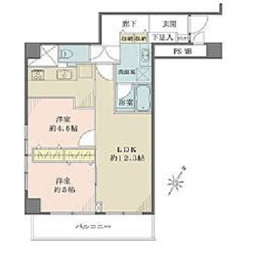 パラシオン本郷 5階 間取り図