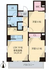 フェール東新宿 701 間取り図