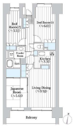 イーストパークス大島サザンスクエア 1階 間取り図