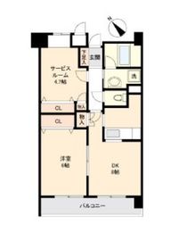 カールトンプラザ川崎 302 間取り図