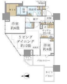 ブリリアタワー池袋West 22階 間取り図