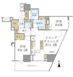 ブリリアタワー池袋West 9階 間取り図