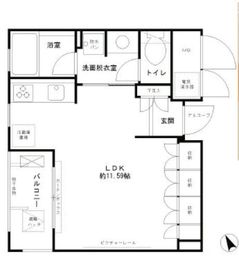 エル・セレーノ西早稲田 222 間取り図