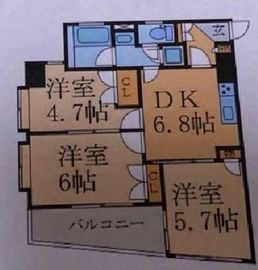 ジェイパーク東中野 3階 間取り図