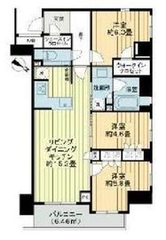 オープンレジデンシア神楽坂ウエストテラス 3階 間取り図