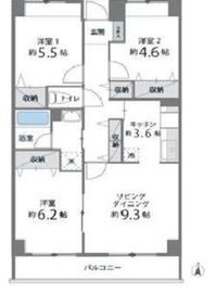 目黒本町マンション 109 間取り図