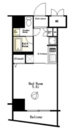 フェニックス武蔵小山 2階 間取り図