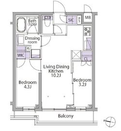 イプセ初台 202 間取り図