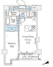 アジールコート山手動坂 202 間取り図