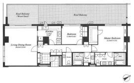 麻布第一マンションズ 605 間取り図