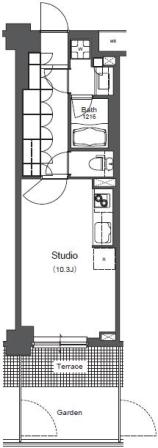 BLESS中野弥生町 124 間取り図