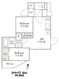 ルミーク本町イースト 304 間取り図