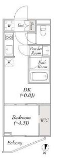 ルミーク本町イースト 102 間取り図
