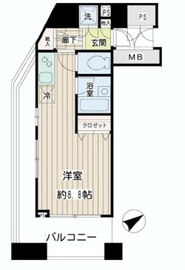 ダイナシティ三田 14階 間取り図