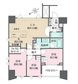 ザ・パークハウス南麻布 9階 間取り図