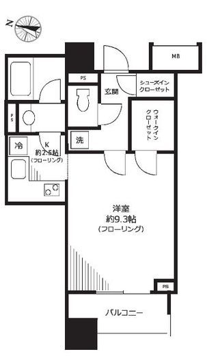 アトラス白山 10階 間取り図
