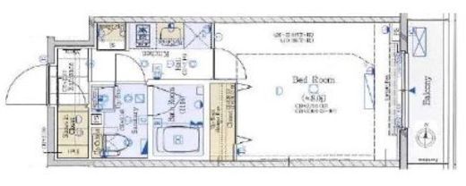 コンシェリア東京 AQUA VERT 1階 間取り図