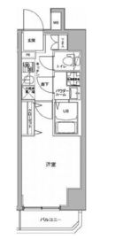 ジェノヴィア川崎駅グリーンヴェール 709 間取り図