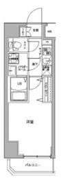 ジェノヴィア川崎駅グリーンヴェール 606 間取り図