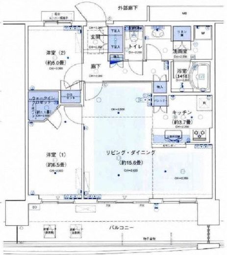 アーバンドックパークシティ豊洲タワー 51階 間取り図