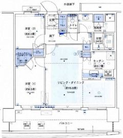 アーバンドックパークシティ豊洲タワー 51階 間取り図