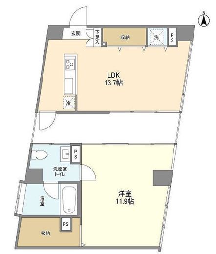 Rete tamaplaza 701 間取り図