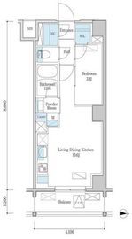 デュオフラッツ篠崎 207 間取り図