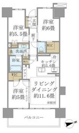 ブリリアシティ西早稲田 5階 間取り図