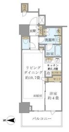 ブリリアタワー池袋West 7階 間取り図