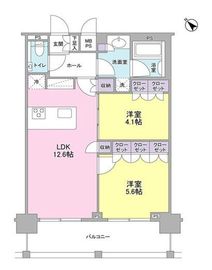 常盤レジデンシア荻窪 706 間取り図